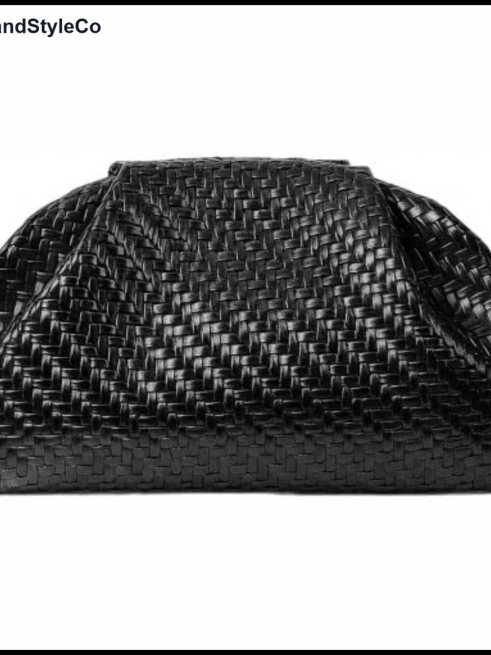 Woven Clutch Purses for Women Evening Bag Elegant Ruched Dumpling Clutch